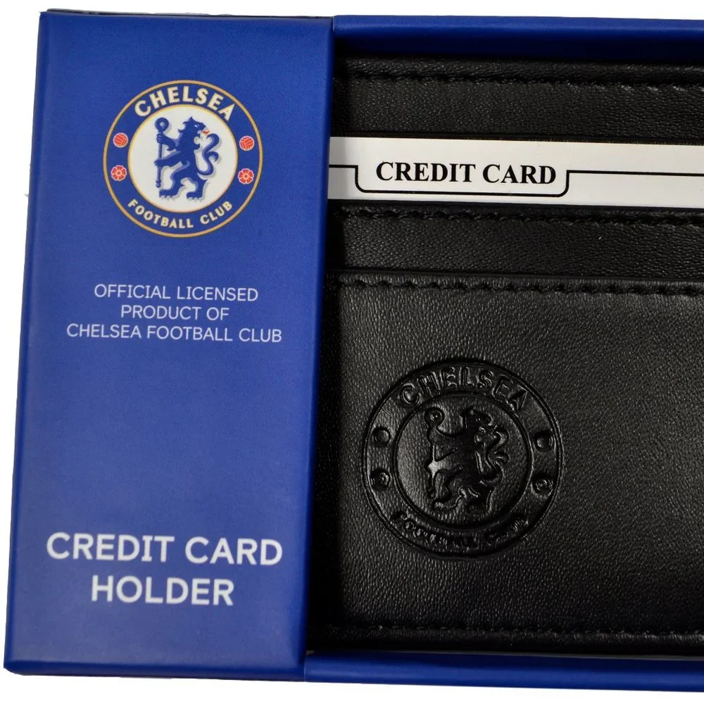 Chelsea FC Official Black Credit Card Holder Wallet